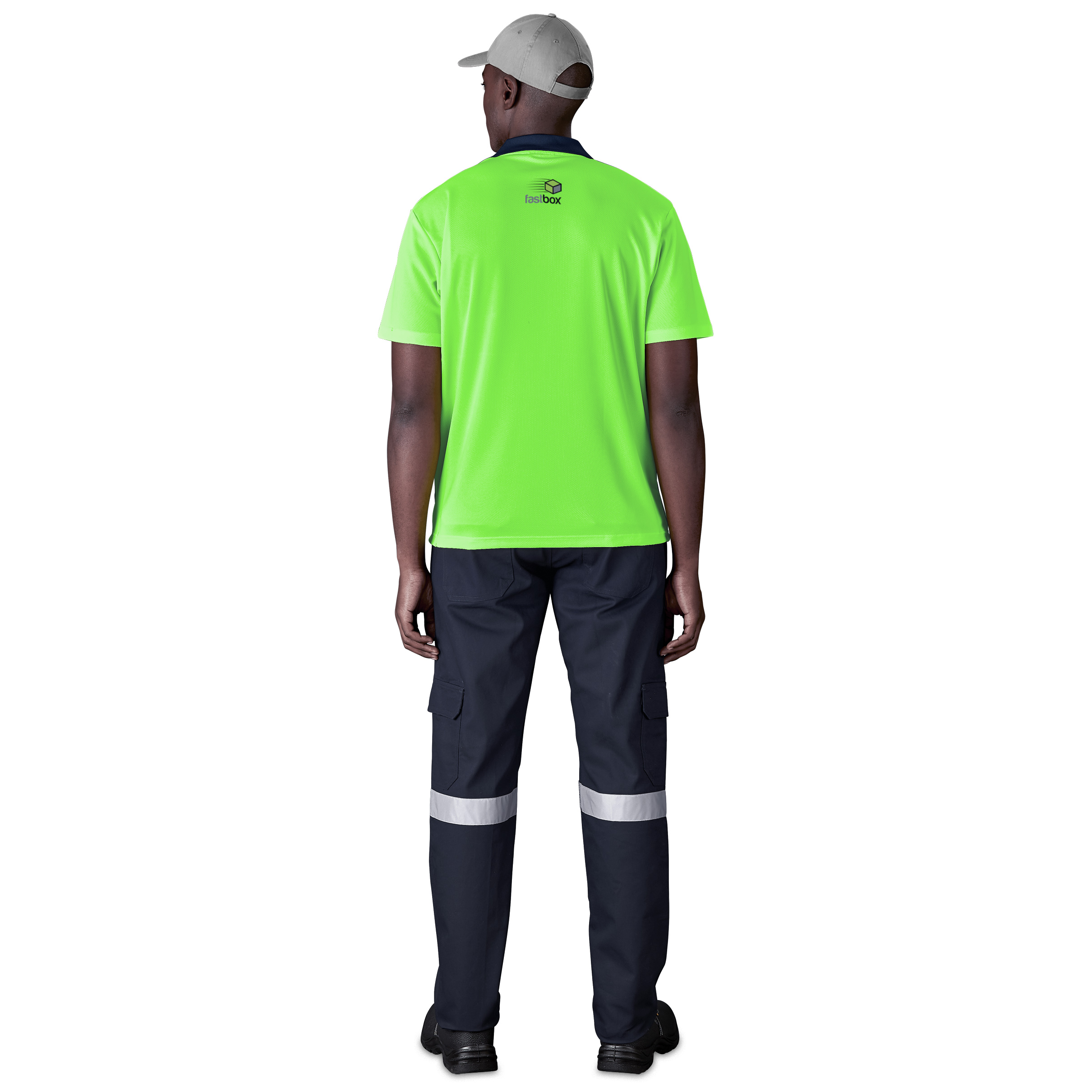 Inspector Two-Tone Hi-Viz Golf Shirt - Image 3