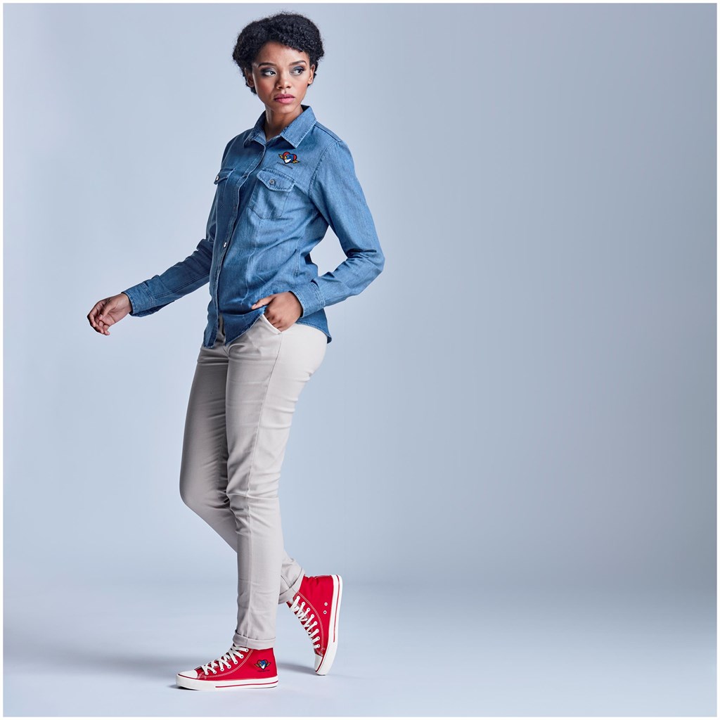 Unisex Retro High Top Canvas Sneaker - Image 2