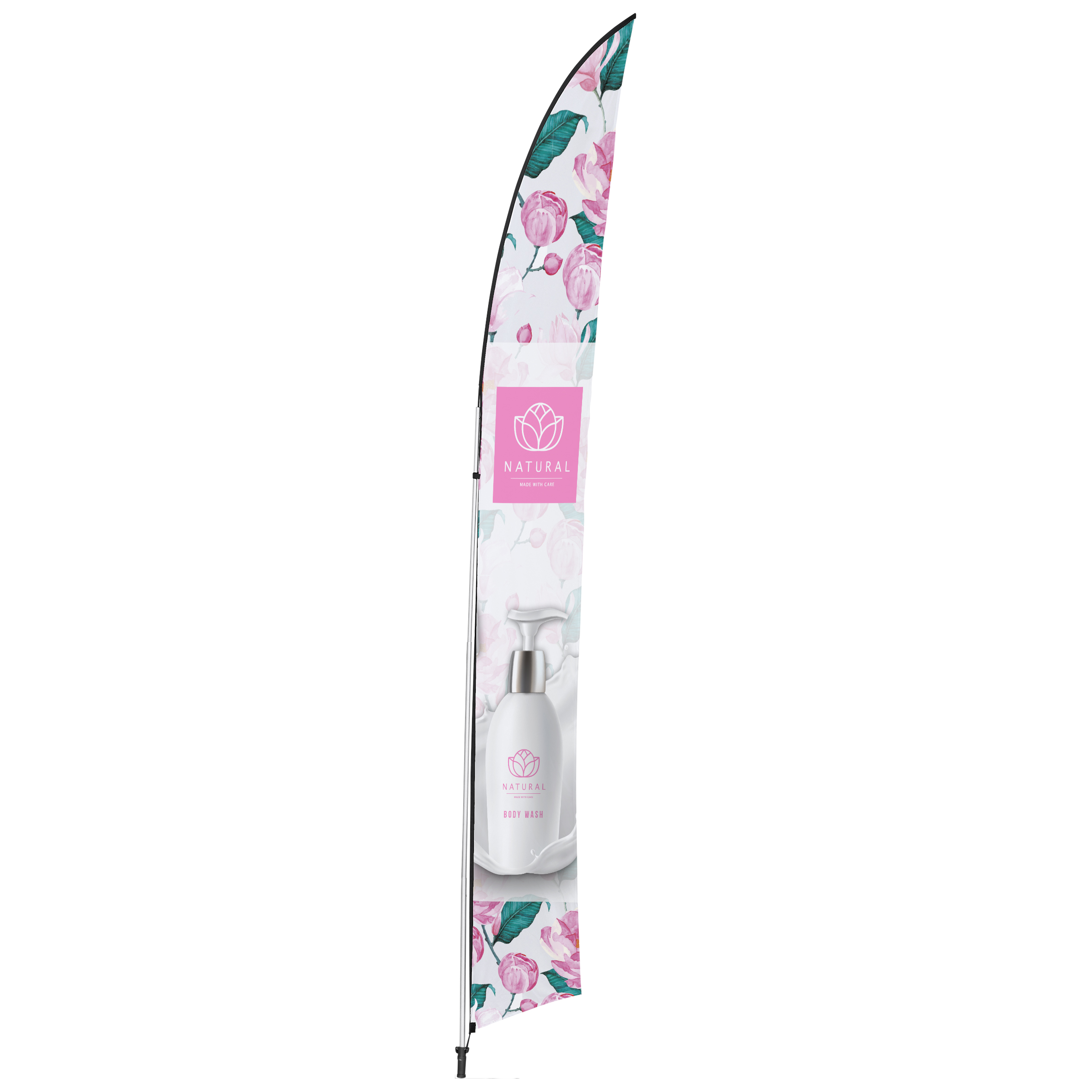 Legend 4M Sublimated Arcfin Double-Sided Flying Banner - 1 complete unit - Image 3