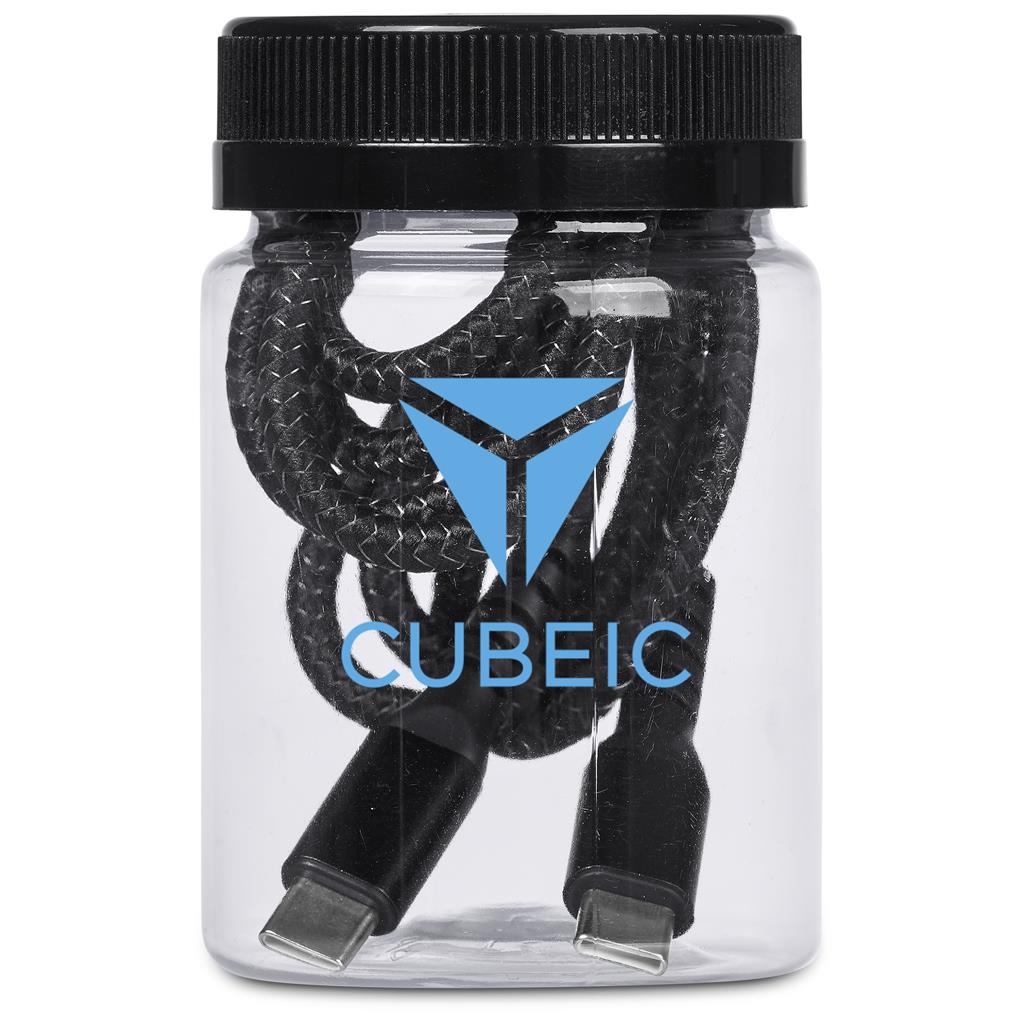 Altitude Nitty Fast Charge Type-C to Type-C Charging Cable in Jar - Image 2