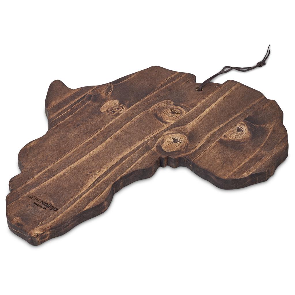 Serendipio African Shaped Wooden Serving Board - Image 2