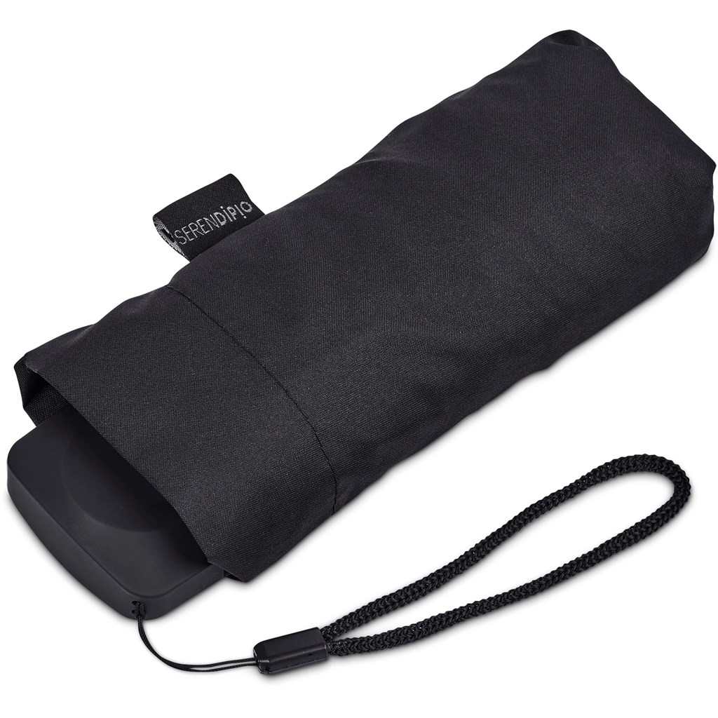 Serendipio Salem Recycled PET Compact Umbrella with EVA Pouch - Image 2