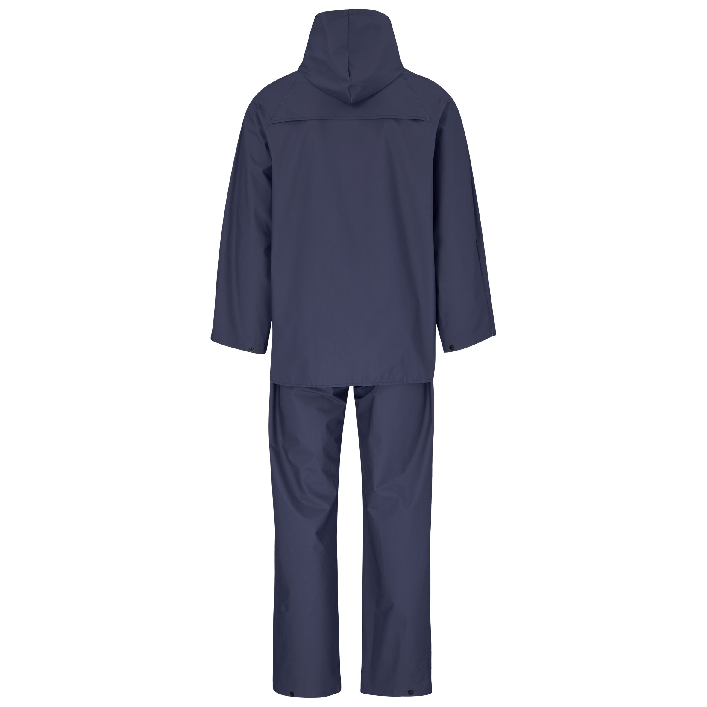 Light Hurricane Rubberised Polyester/PVC Rainsuit - Navy - Image 2